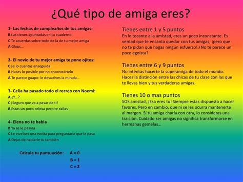 test de chicas